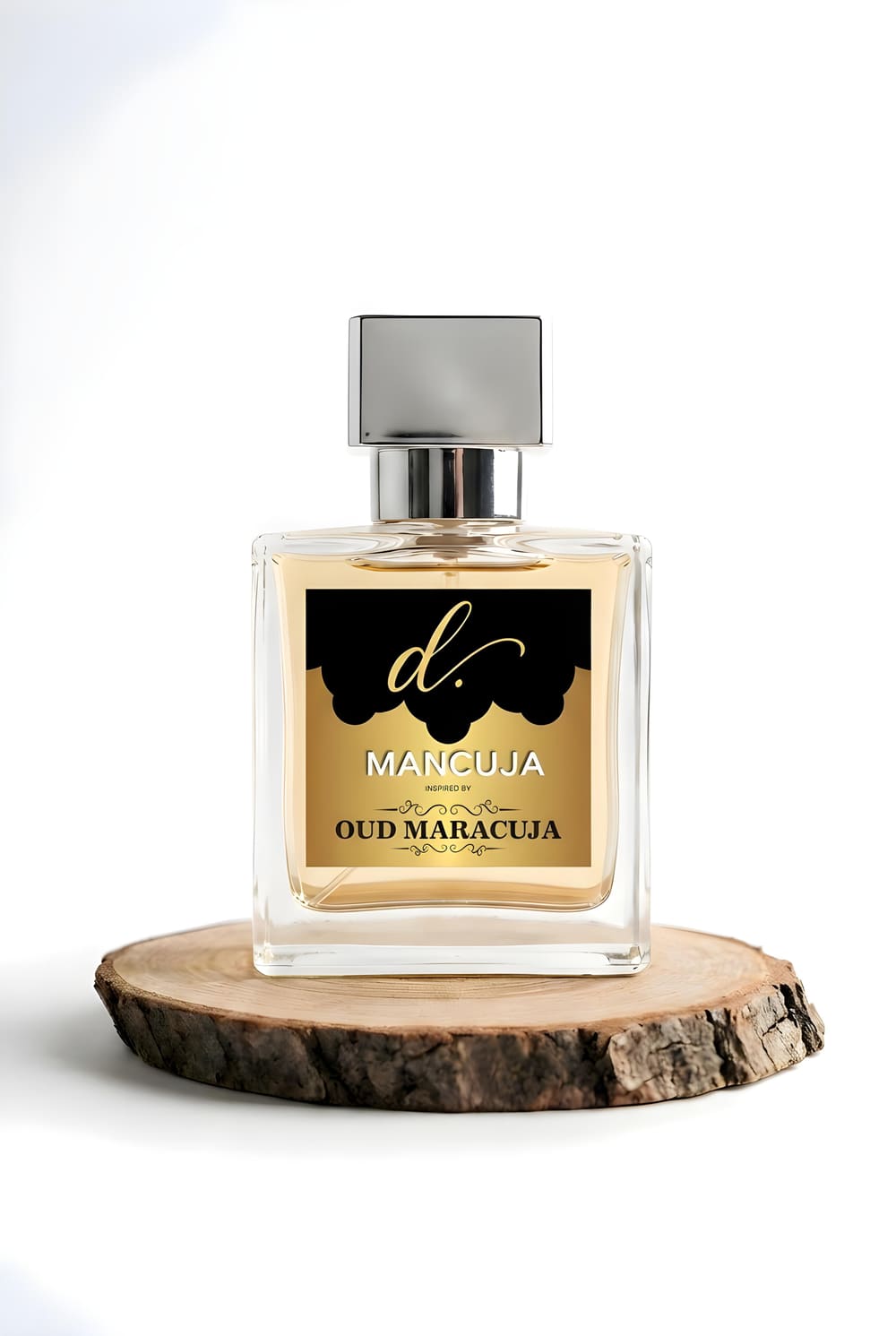 Mancuja bottle on white background